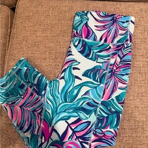 Lilly Pulitzer Luxletic Leggings in Teal and Purple
